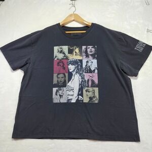 Taylor Swift The Eras Tour Graphic T Shirt Black Short Sleeve Concert Merch  2X